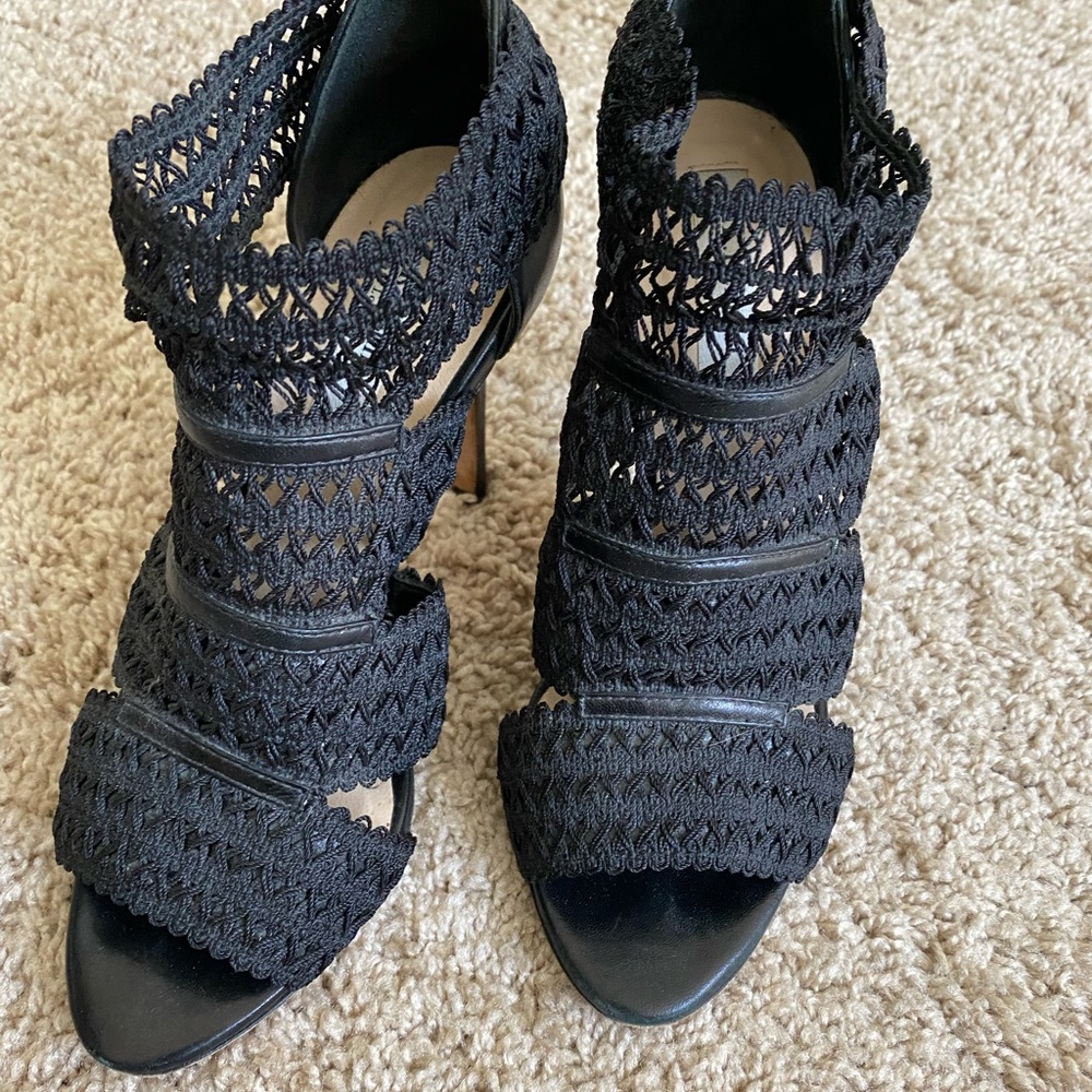 L.K. Bennett black pump sandals